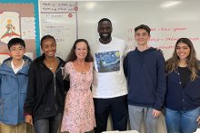 Omar Sy Pays a Special Visit to AP French Students