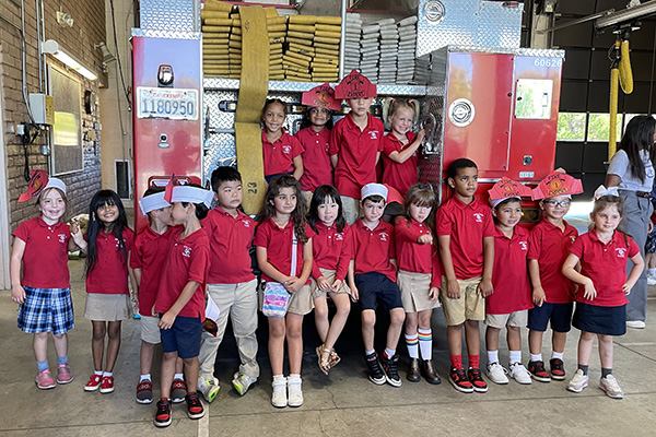 Kindergarten Gets Fired up for Fire Station Visit